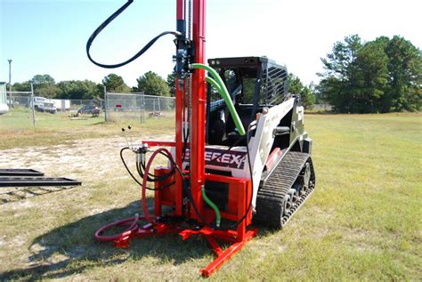 homemade well drill using skid steer augers|diy water drilling rig.